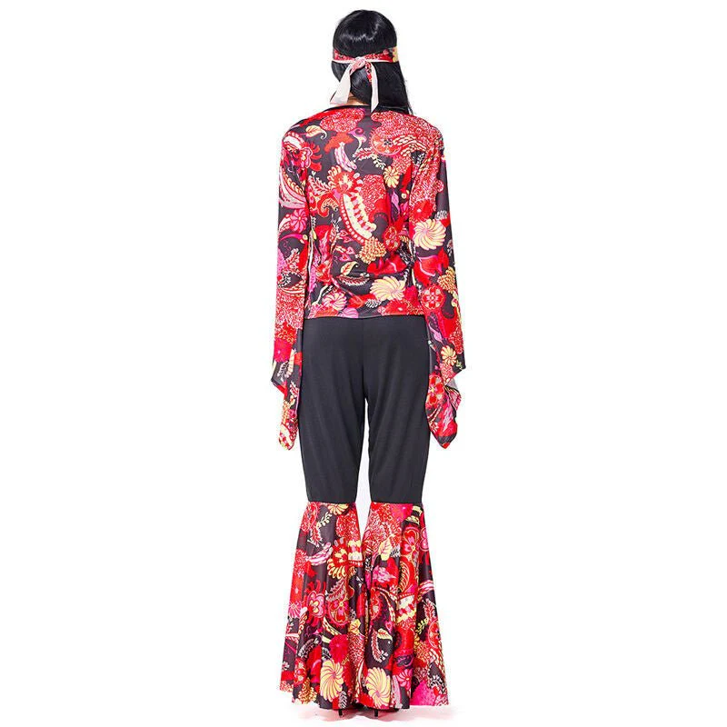 Womens 70s Hippie Costumes Boho Outfit - Image 3