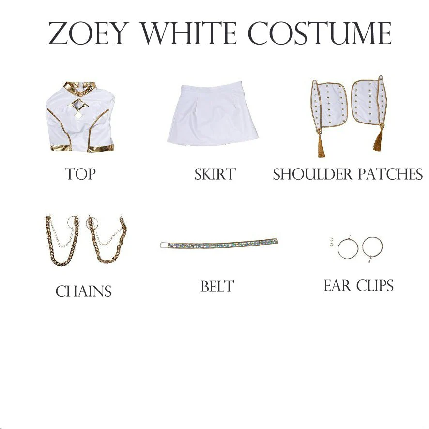 Zoey White Costume. Realistic Version - Image 6